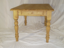 Farmhouse Table With Drawer